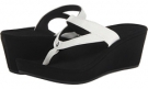 White/Black OluKai Kulapa Kai Wedge for Women (Size 5)