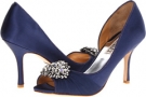 Navy Satin Badgley Mischka Pearson for Women (Size 10)