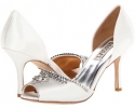 White Satin Badgley Mischka Pamina for Women (Size 9.5)