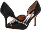 Black Satin Badgley Mischka Pamina for Women (Size 9.5)