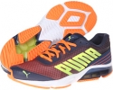 Insignia Blue/Fluro Peach/Fluro Yellow PUMA Powertech Defier Fade for Men (Size 8.5)