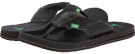 Black Sanuk Wax On Wax Off for Men (Size 10)