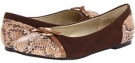 Brown Velvet Suede/Brown Snake Annie Showtime for Women (Size 6)