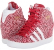 Red Beauty/White/Metallic Gold adidas Originals Basket Profi Up Sneakerwedge for Women (Size 8)