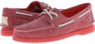 Red Sperry Top-Sider A/O 2-Eye Stonewashed for Men (Size 10)