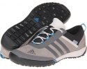 Grey Rock/Sharp Grey/Dark Solar Blue adidas Outdoor Daroga Sleek Leather W for Women (Size 8)