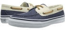 Navy/Off White Sperry Top-Sider Bahama 2-Eye Leather/Canvas for Men (Size 10.5)