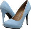 Light Blue Suede Michael Antonio Love You for Women (Size 7)