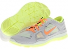 Light Base Grey/Atomic Orange/Medium Base Grey/Volt Nike Free 5.0 TR Fit 4 for Women (Size 11.5)