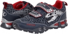 Navy/Silver Geox Kids Jr Light Eclipse Dinosaur 16 for Kids (Size 8)