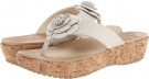 Stucco/Gold Crocs A-Leigh Flip Flop Flower for Women (Size 7)