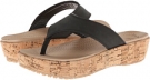 Black/Gold Crocs A-Leigh Flip-Flop for Women (Size 8)