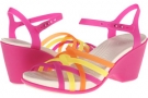 Fuchsia/Graphite Crocs Huarache Sandal Wedge for Women (Size 10)