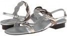 Silver Met Nappa/Platino Met Nappa/Pewter Met Nappa Vaneli Belle for Women (Size 5)