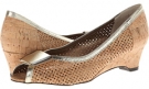 Natural Cork/Platino Met Nappa Vaneli Bonnee for Women (Size 9.5)