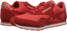 Bright Cadmium/Rose Gold/White Reebok Lifestyle Classic Nylon Slim Exotic for Women (Size 8.5)