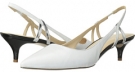 White/Silver Leather Nine West Isiclia for Women (Size 9)