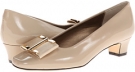 Ecru Smack Met Patent/Mtch Gg/Gold Trim Vaneli Dannel for Women (Size 8.5)