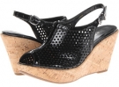 Black Mag Patent W/ Cork Vaneli Emmie for Women (Size 8.5)