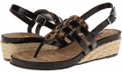 Camel Dino Hair Claf/Black Smack Met Patent Vaneli Kendyl for Women (Size 7)