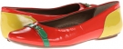 Coral Smack Met Pat/Lemon Mag Pat/Green Mag Pat Vaneli Siesta for Women (Size 10.5)