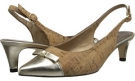 Natural Cork/Platino Met Nappa Vaneli Tiffany for Women (Size 7.5)