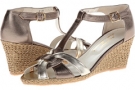 Pewter Metallic Kid/Pale Platino Metallic Kid Sesto Meucci 333 for Women (Size 12)