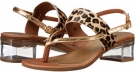 Co1 Camel Leo Hairy Calf/Cuoio/Gold Super Metallic Sesto Meucci Aladin for Women (Size 9.5)