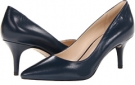 Navy Leather Nine West Margot for Women (Size 9)