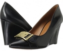 Black Leather Nine West Wirca for Women (Size 6)