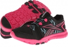 Black/Pink Fusion/Hydro Blue/White Reebok Yourflex Trainette RS 4.0 for Women (Size 11.5)