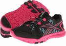 Black/Pink Fusion/Hydro Blue/White Reebok Yourflex Trainette RS 4.0 for Women (Size 7.5)