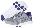 Flat Grey/Violet Volt/Sea Glass/White Reebok Yourflex Trainette RS 4.0 for Women (Size 9.5)