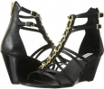 Black/Gold Steve Madden Nataly for Women (Size 8.5)