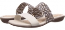 Off White Leather/Woven Hush Puppies Nishi Slide for Women (Size 7)