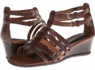 Dark Brown Multi Hush Puppies Bandy T-Strap for Women (Size 7.5)