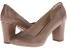 Taupe Leather Hush Puppies Sisany Pump for Women (Size 11)