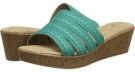 Blue/Green Soft Style Janina for Women (Size 7.5)