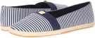 Navy/White Stripe Canvas Soft Style Hillary for Women (Size 9.5)