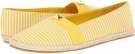 Yellow/White Stripe Canvas Soft Style Hillary for Women (Size 9.5)