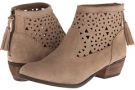 Taupe Suede Minnetonka Cut Out Boot for Women (Size 8.5)