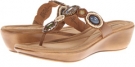 Tan Leather/Multi Minnetonka Uptown II for Women (Size 5)