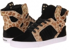 Black/Cheetah/White Supra Skytop for Women (Size 5)