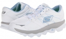 White/Light Blue SKECHERS Performance Go Run Ultra for Women (Size 9.5)