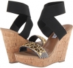 Black/Gold Steve Madden Roperr-G for Women (Size 8.5)