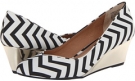 Black/White Chevron Seychelles High Hopes for Women (Size 6)