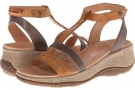 Fawn/Pewter Acorn Vista Wedge T-Strap for Women (Size 6)