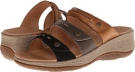 Fawn/Pewter/Black Acorn Vista Wedge 3-Strap for Women (Size 8)