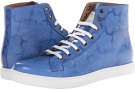 Cobalt/Cobalt/Academy Marc Jacobs Floral Embossed High Top Trainer for Men (Size 10)