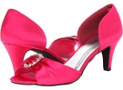 Fuschia Satin Bouquets Chaya for Women (Size 6.5)